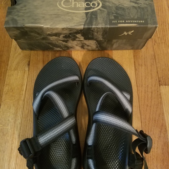 Nearly New Men\'s Chaco Classic Sandals Sz. 12 Split Gray main image 4